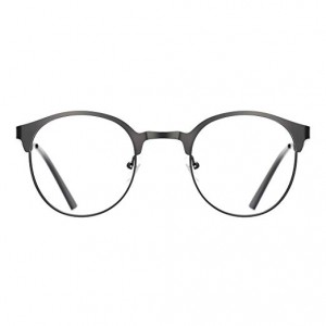 TIJN New Round Designer Metal Eyeglasses Frames with Clear Lens